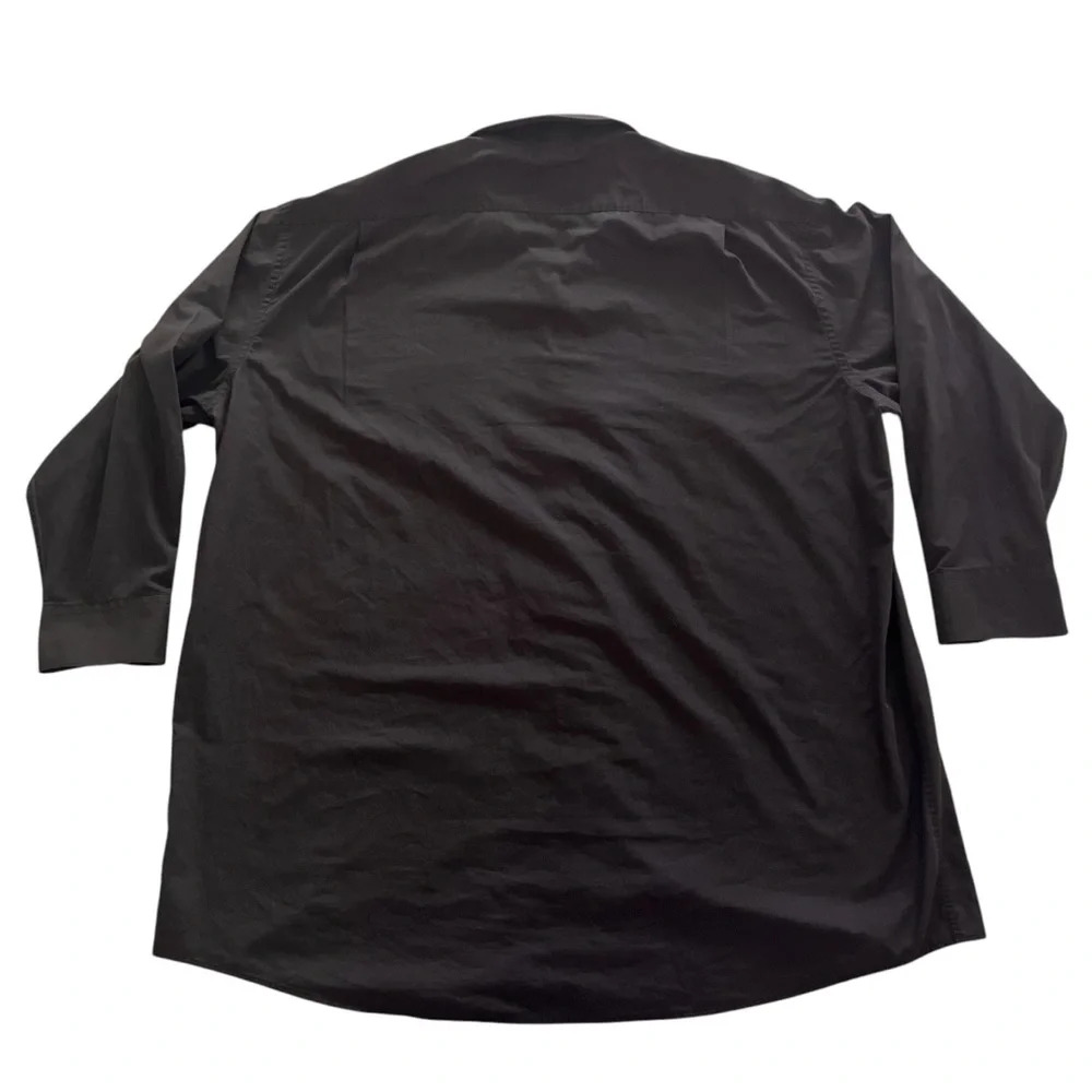 Paolo Giardini Black Cotton Button Down long Sleeve - Picture 4 of 7